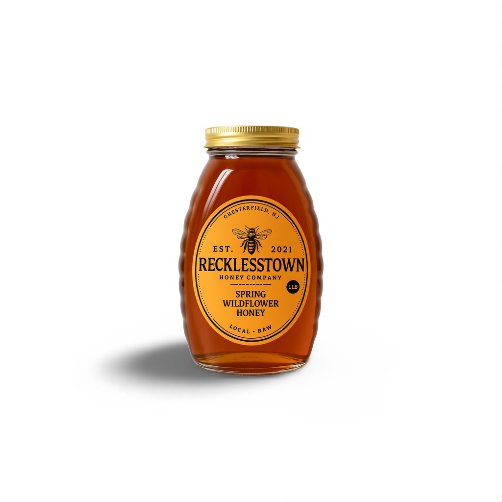 Local Spring Wildflower Honey – 2lb Jar